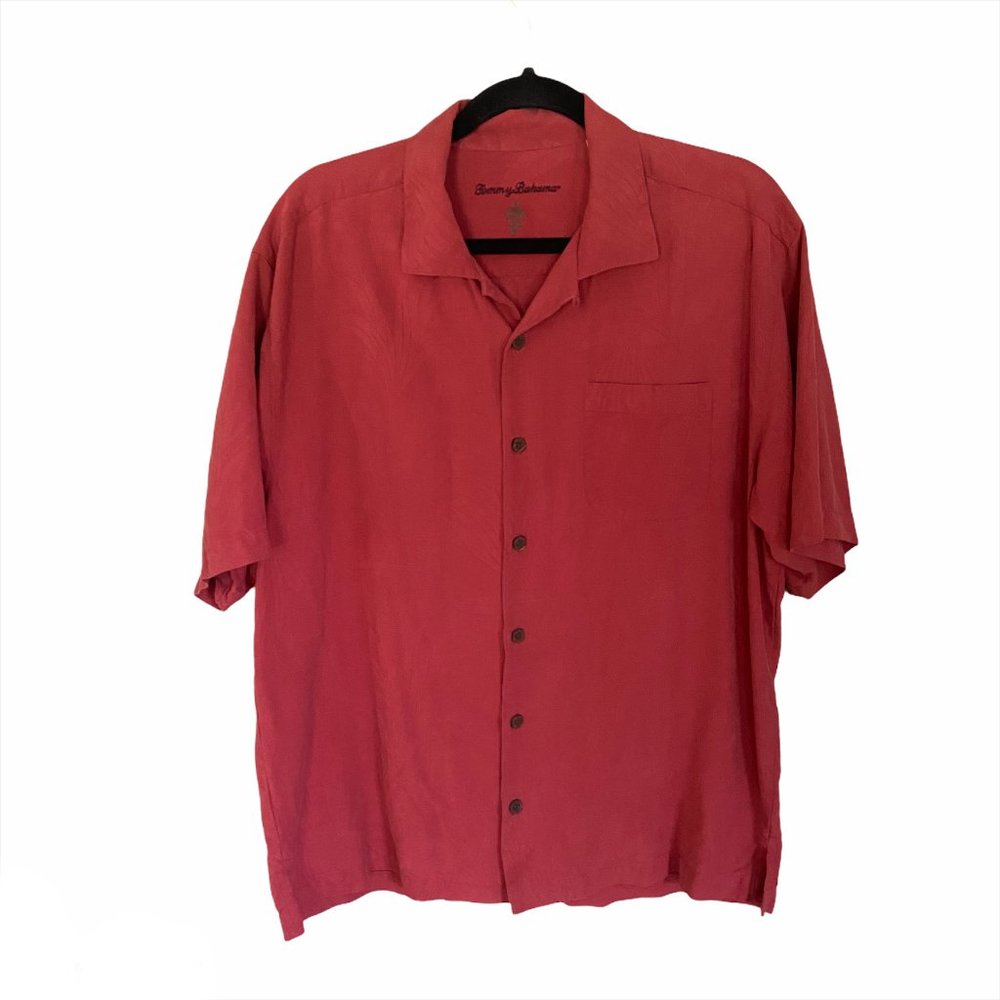 Tommy Bahama 100% Silk Shirt, Size Large